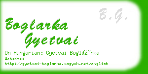 boglarka gyetvai business card